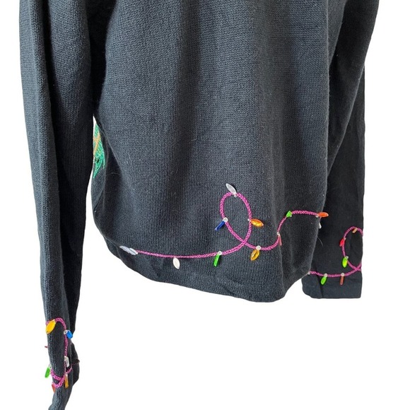 Design Options Phillip Jane Gordon Cardigan Santa Christmas Tree Lights Small - Picture 7 of 13